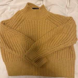 Yellow Cowl Neck Sweater XS
